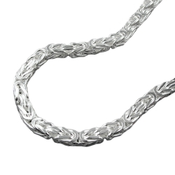 Armband 3x3mm Knigskette vierkant glnzend Silber 925 19cm